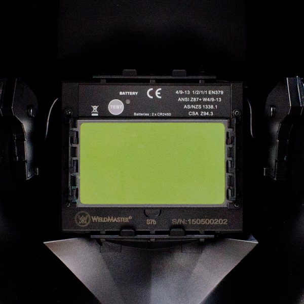Automatische lashelm WeldMaster S7B Rood Zwart-10003