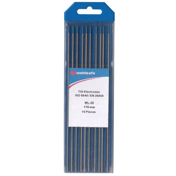 Wolfraam elektroden Weldsafe WL20 blauw 2,4mm doosje 10 stuks-0