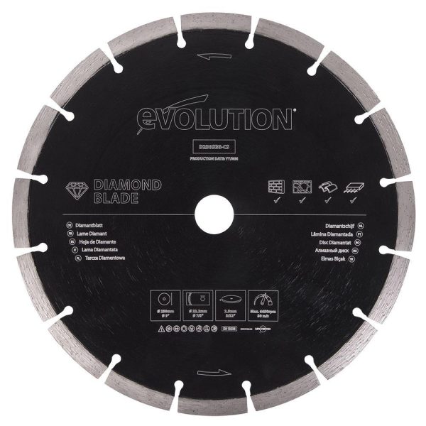 Evolution diamantblad gesegmenteerd 230mm | D230SEG-CS