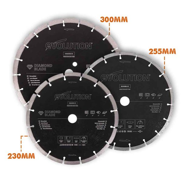 Evolution diamantblad gesegmenteerd 230mm | D230SEG-CS - Afbeelding 4