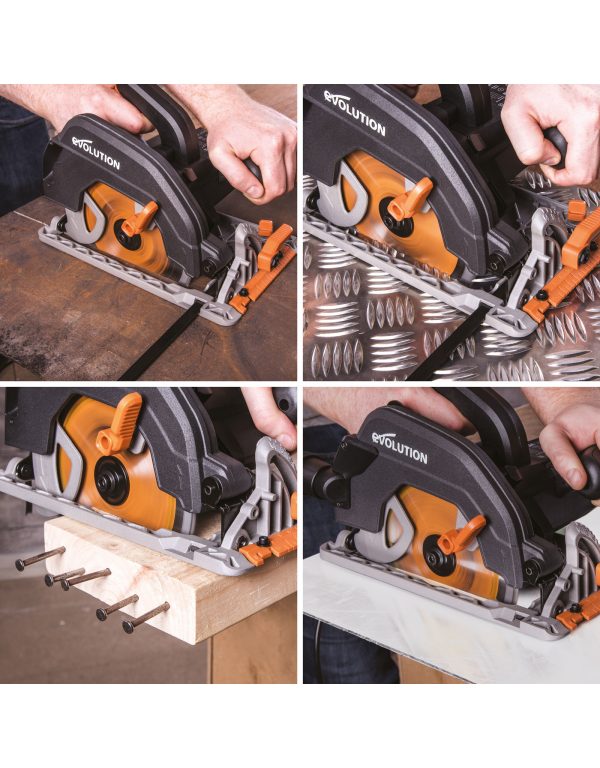 Evolution Rage R185CCS cirkelzaag 185mm metaal/alu/hout | R185CCS - Afbeelding 3