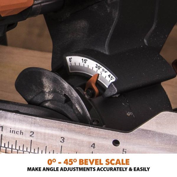 Evolution R255SMS+ glijdende verstek/afkortzaag metaal/alu/hout 255mm - Afbeelding 5