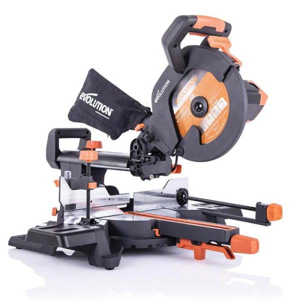 Evolution R255SMS+ glijdende verstek/afkortzaag metaal/alu/hout 255mm