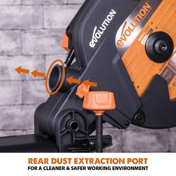 Evolution R255SMS+ glijdende verstek/afkortzaag metaal/alu/hout 255mm - Afbeelding 12