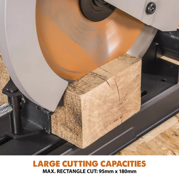 Evolution R355CPS 355mm afkortzaag metaal/alu/hout - Afbeelding 4