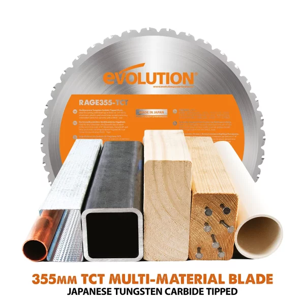 Evolution R355CPS 355mm afkortzaag metaal/alu/hout - Afbeelding 16