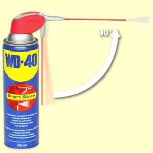 WD-40 spuitbus Smart Straw uitgeklapt