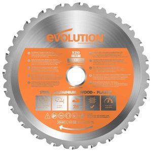 Zaagblad Evolution 210mm multipurpose metaal/alu/hout