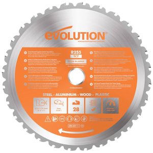 Zaagblad Evolution 255mm multipurpose metaal/alu/hout