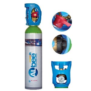 Gasfles ALbee 11 liter Weld ArMix 300bar inclusief reduceer-0