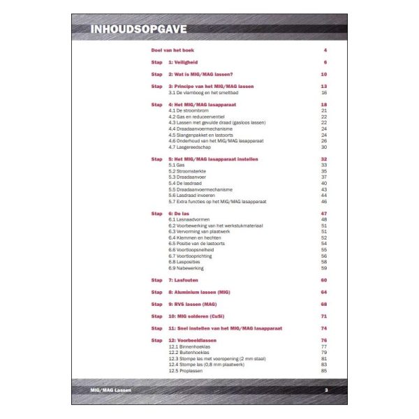 Instructieboek Stap voor Stap MIG/MAG Lassen | hardcover - Afbeelding 3