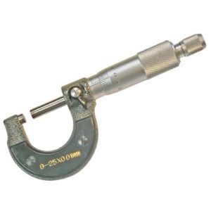 Schroefmaat, micrometer, 0,01 mm, 0-25 mm, BGS 1935-0