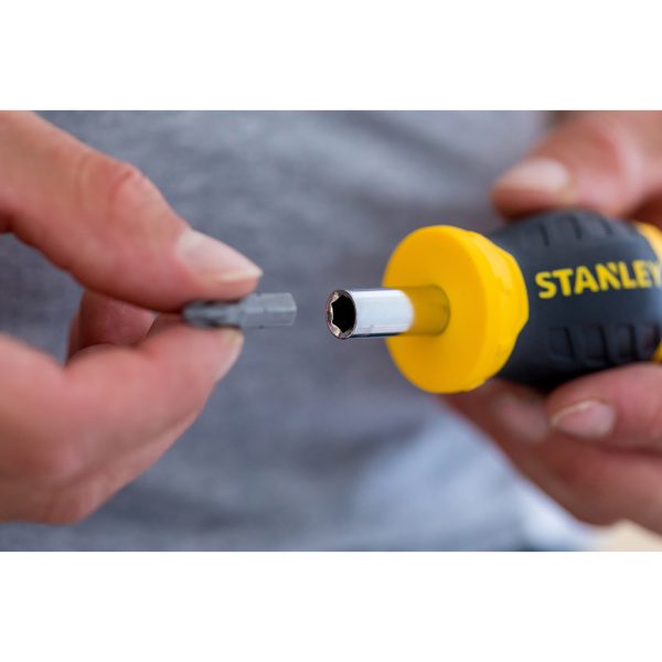 Schroevendraaier Stanley multibit stubby met ratel | 0-66-358 - Afbeelding 4