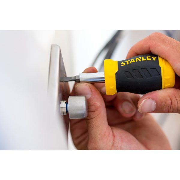 Schroevendraaier Stanley multibit stubby met ratel | 0-66-358 - Afbeelding 6