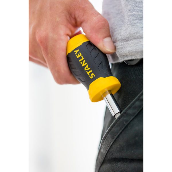 Schroevendraaier Stanley multibit stubby met ratel | 0-66-358 - Afbeelding 7