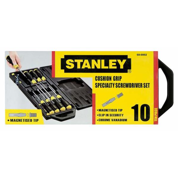 Schroevendraaierset Stanley Cushiongrip 10-delig | 2-65-014-6792