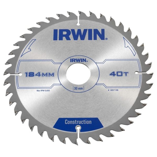 Irwin zaagblad 184x 30mm x 40T ATB-0