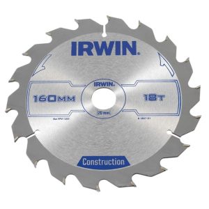 Cirkelzaagblad Irwin 160 x 20mm x 18T ATB-0