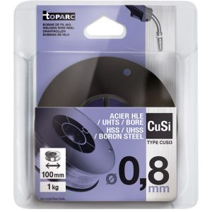 Lasdraad MIG D100 koper GYS toparc CuSi3 0,8mm rol 1,0kg-0