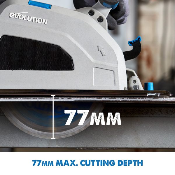 Evolution cirkelzaag 210mm voor metaal met spaan opvangbak | S210CCS - Afbeelding 4