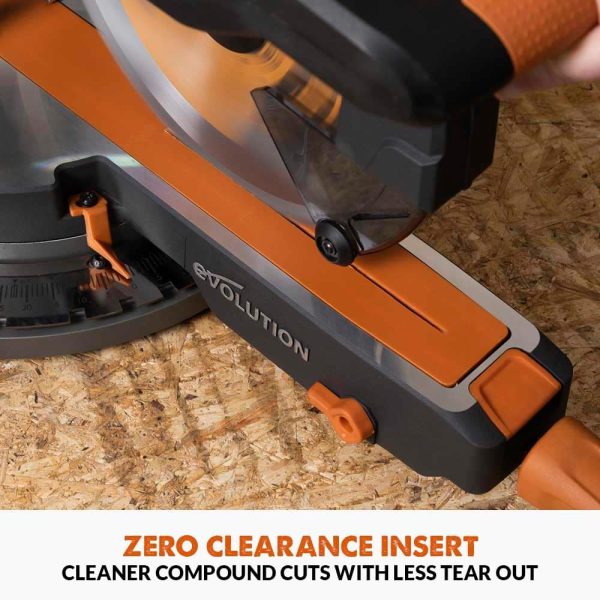 Evolution R255SMS-DB-LI glijdende verstek/afkortzaag 255mm incl 2 x 5Ah accu's | R255SMS-DB-LI - Afbeelding 12