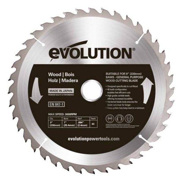 Evolution zaagblad 230mm voor hout