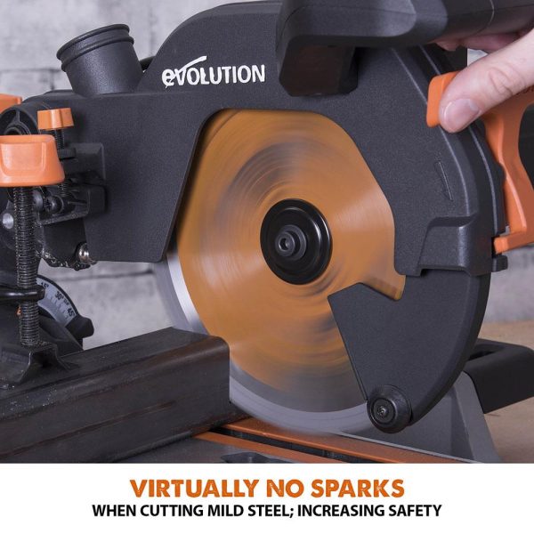 Evolution Rage R210SMS+ glijdende verstek/afkortzaag 210mm | R210SMS+ - Afbeelding 5