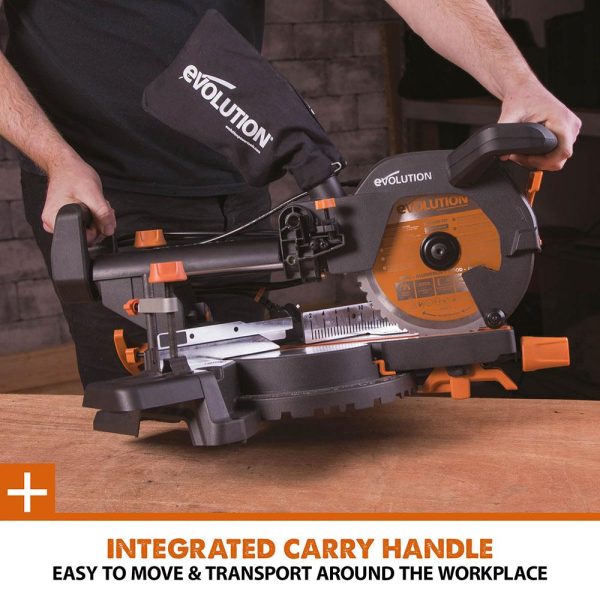 Evolution Rage R210SMS+ glijdende verstek/afkortzaag 210mm | R210SMS+ - Afbeelding 11