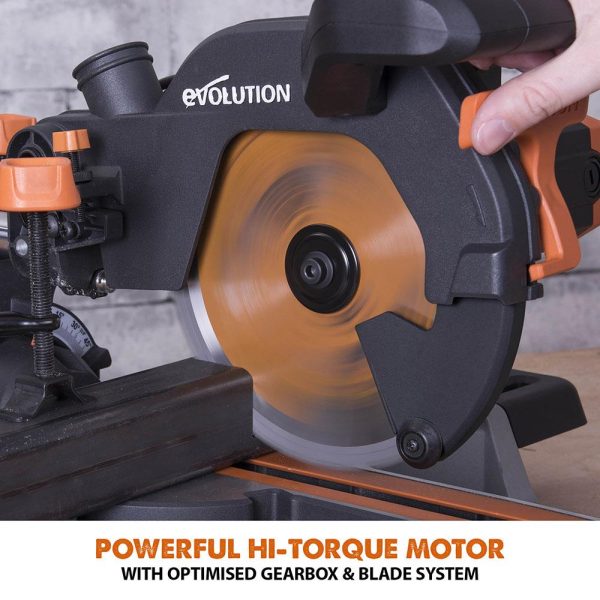 Evolution Rage R210SMS+ glijdende verstek/afkortzaag 210mm | R210SMS+ - Afbeelding 12