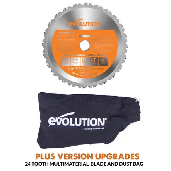 Evolution R210CMS+ verstek/afkortzaag 210mm | R210CMS+ - Afbeelding 15