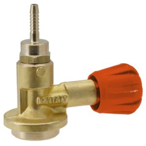 Aansluiting gasfles 7/16 x 4mm met terugslagklep-0
