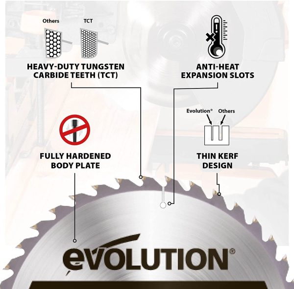 Zaagblad Evolution 255mm voor hout | EVOBLADE255WD - Afbeelding 3