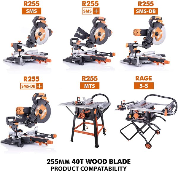Zaagblad Evolution 255mm voor hout | EVOBLADE255WD - Afbeelding 2