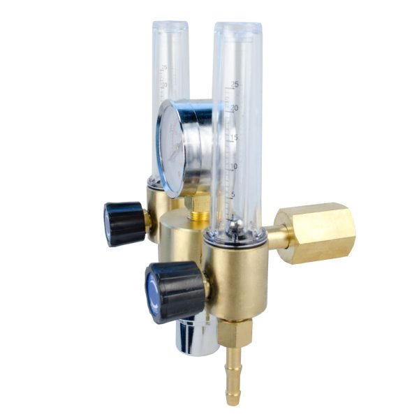 EVO reduceerventiel Argon-CO2 TwinFlow 2 x 0-25 ltr/min - Afbeelding 2