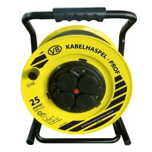 Kabelhaspel PROF 25 meter 3x1,5mm² niet meedraaiend