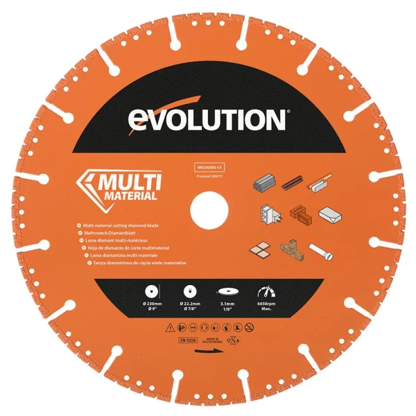 Evolution 230mm diamantblad Multi Material | MD230SEG-CS