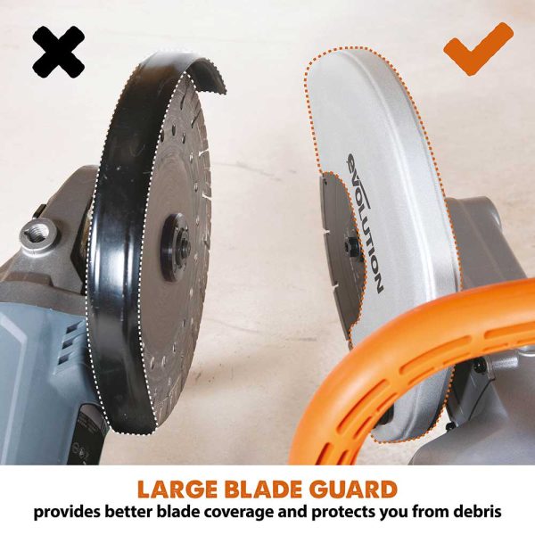 Evolution R230DCT betonzaag / bandenzaag 230mm | R230DCT - Afbeelding 12