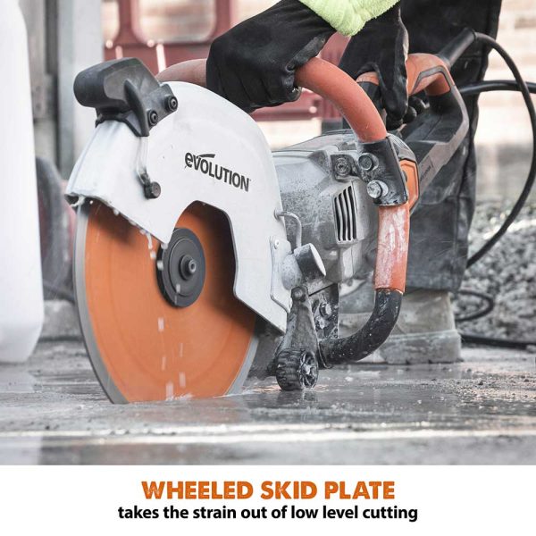 Evolution steen doorslijpmachine 300mm met stof onderdrukking - wateraansluiting | R300DCT+ - Afbeelding 12