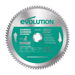 Zaagblad Evolution 255mm voor aluminium | Evolution 80MS