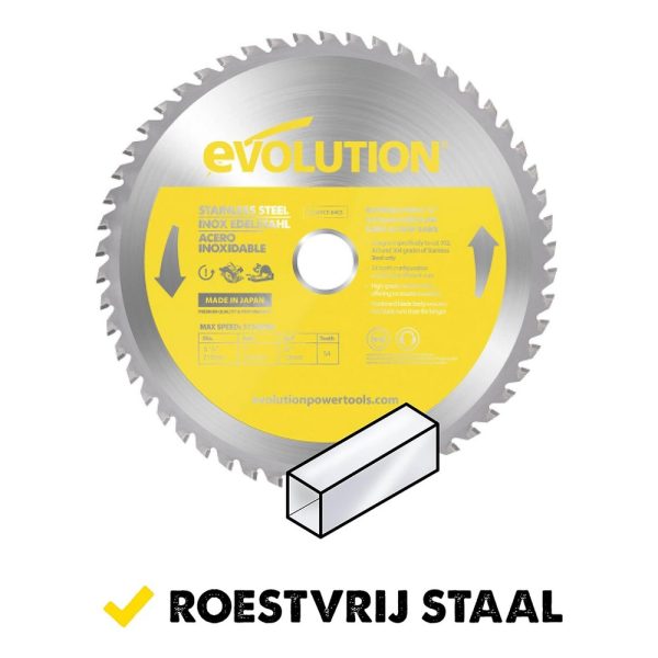 Zaagblad Evolution 210mm voor RVS | S210TCT-54CS - Afbeelding 2