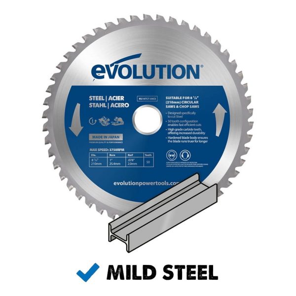 Zaagblad Evolution 210mm voor staal | M210TCT-50MS - Afbeelding 4