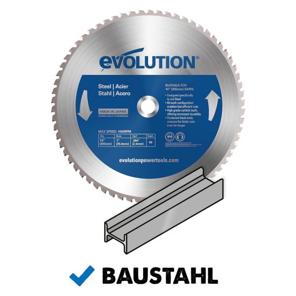 Zaagblad Evolution 355mm voor staal | M355TCT-66CS - Afbeelding 2