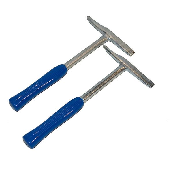 Bikhamer met stalen steel handvat blauw 370 gram - Afbeelding 3